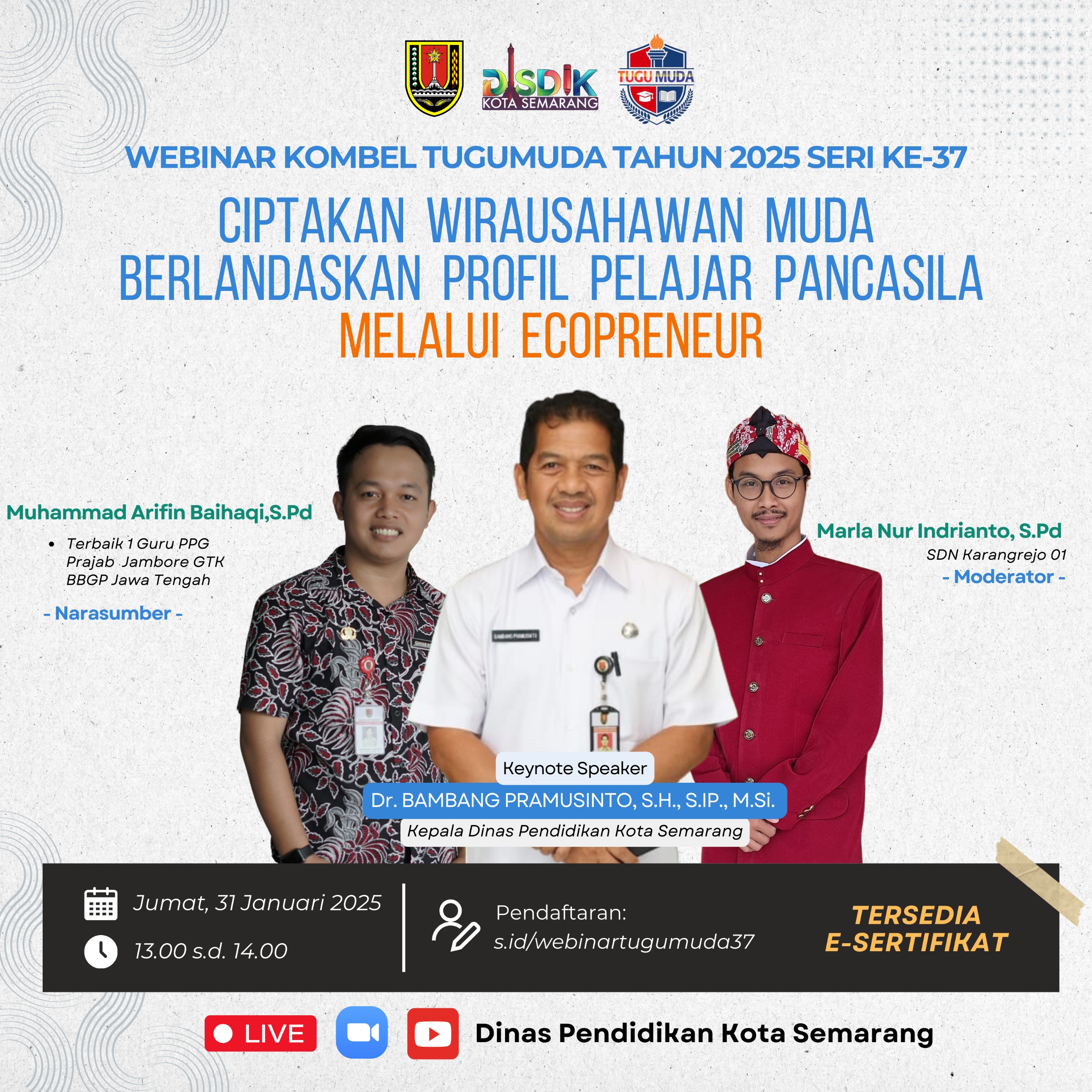 WEBINAR KOMUNITAS BELAJAR TUGU MUDA SERI KE-37